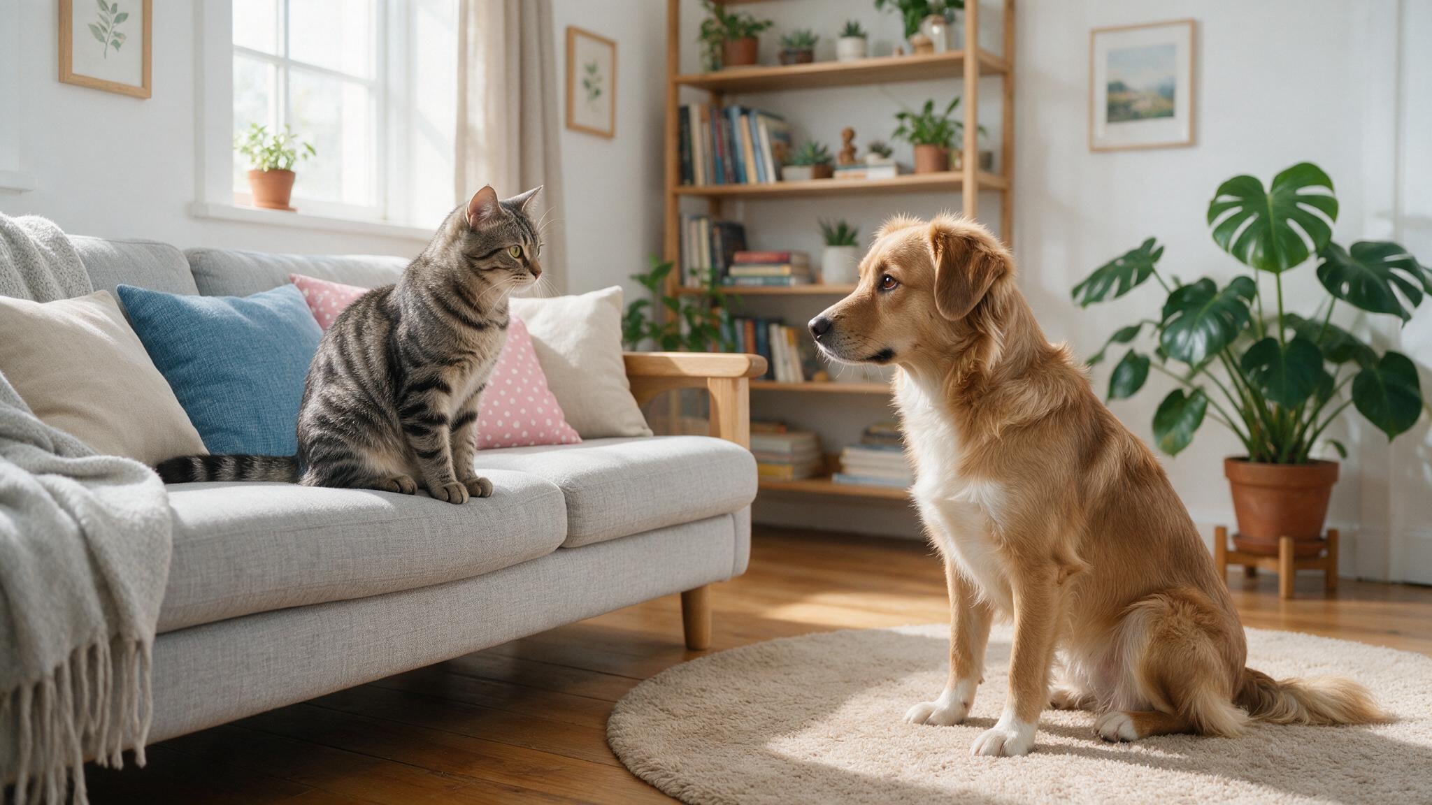 Kedi ve Köpeği Tanıştırmak: Acele Etmeyin