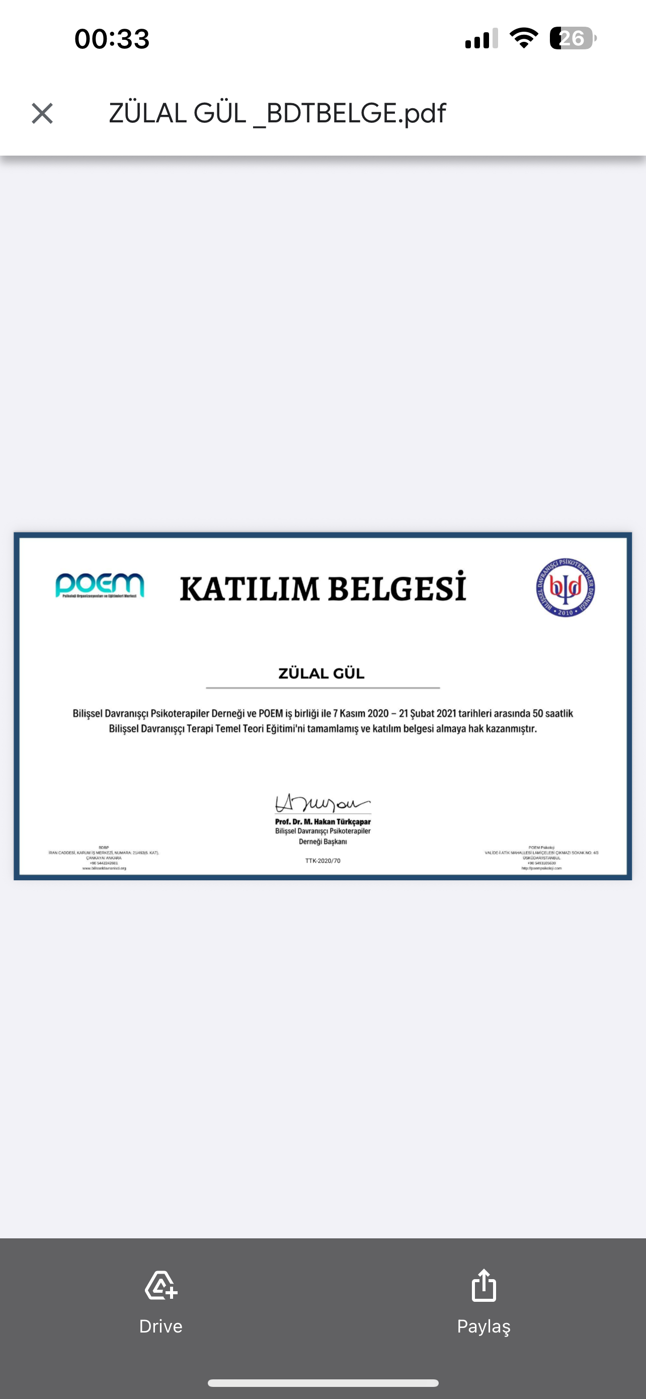 Bilişsel davranışçı terapi