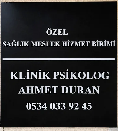 Klinik Psikolog Ahmet Duran
