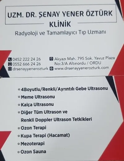 د. متخصص Şenay Yener Öztürk