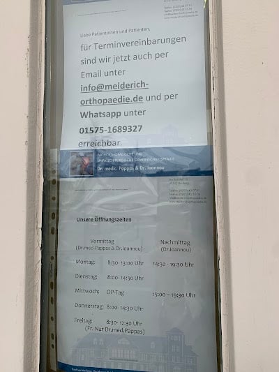 Gemeinschaftspraxis für Orthopädie Dr Pappas und Dr Ioannou