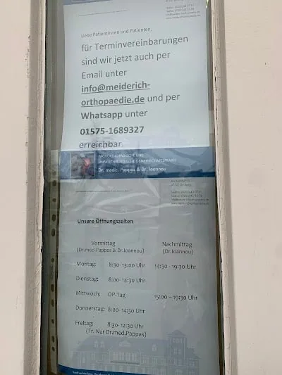 Gemeinschaftspraxis für Orthopädie Dr Pappas und Dr Ioannou